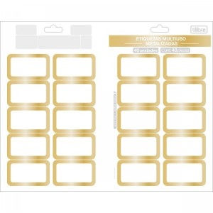 ETIQUETA ADESIVA METAL 32X55 REF.327484