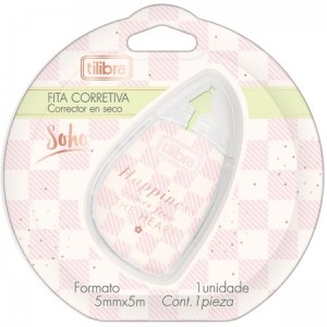 CORRETIVO EM FITA 5MMX5M SOHO - BLISTER COM 1 UNIDADE TILIBRA