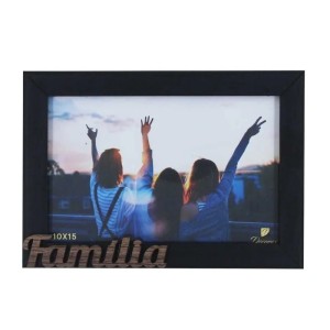 PORTA RETRATO FAMÍLIA DECORATIVO 10X15CM EM MDF VIPA