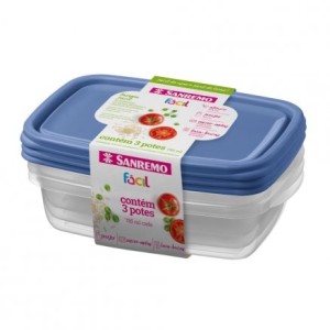 POTE RETANGULAR 785ML - REF 165/6 PCT C/3