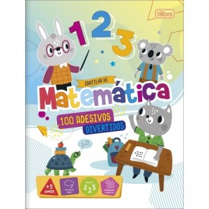 CARTILHA DE ATIVIDADES DE MATEMÁTICA APRENDER, BRINCAR E COLORIR 8 FOLHAS REF.347418