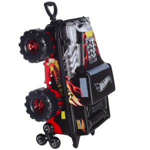 MALA INFANTIL HOTWHEELS BONE MONSTER TRUCKS DIPLOMATA COM RODINHA TRIPLA
