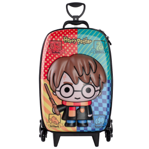 MALA INFANTIL HARRY POTTER CASAS MAXTOY DIPLOMATA COM RODINHA TRIPLA