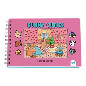 LIVRO DE COLORIR CUTIES - BUNNY CUTIES