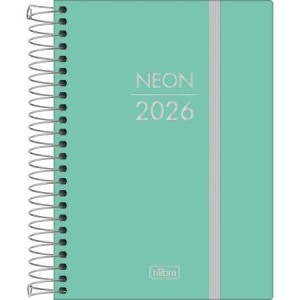 AGENDA TILIBRA 2026 COSTURADA DIARIA 11,7X 16,4 CM NEON 