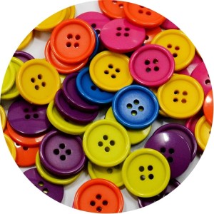 BOTOES 4 FUROS PEQUENO, MÉDIO E GDE PCT C/10