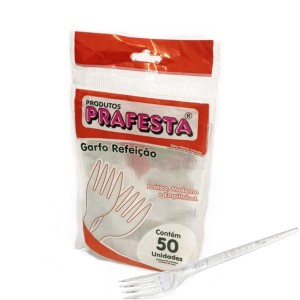 GARFO PLASTICO SOBREMESA C/50 BCO - REGINA