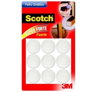 Adesivo Feltro Redondo G Branco Scotch