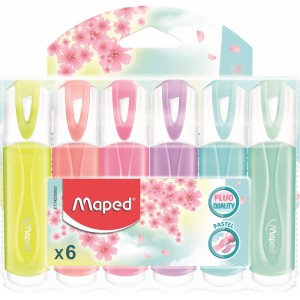 MARCA TEXTO PASTEL C/6 CORES MAPED REF-742558