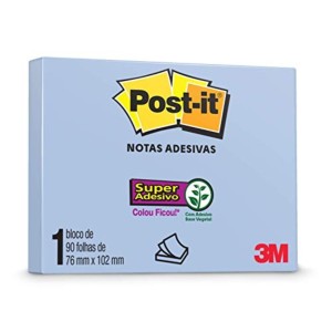 POST-IT 657 76X102 AZUL NEON RECICLADO HB004310015