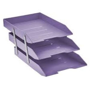 CAIXA P/ CORRESPÔNDENCIA ARTICULADA TRIPLA REF.245 LILÁS ACRIMET