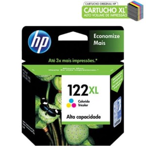 CARTUCHO HP 122XL COLORIDO CH564HB HP CX 1 UN