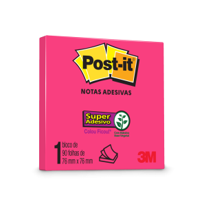POST-IT 654 76X76 PINK NEON C/90 FLS HB004309959