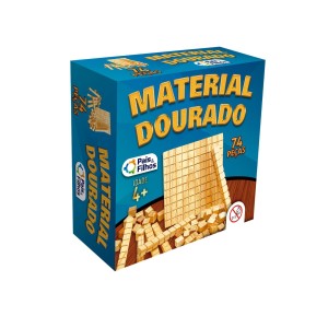 MATERIAL DOURADO MADEIRA C/74PCS - UN
