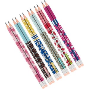 LAPIS PRETO C/ BORRACHA LOVE FLOWERS REF-22847 - MOLIM