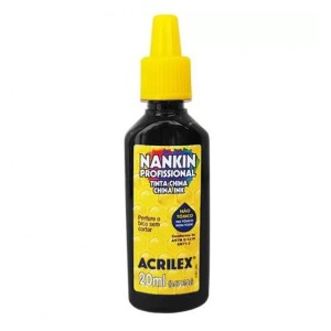 TINTA NANKIN ACRILEX PRETA - 520 REF-051200520