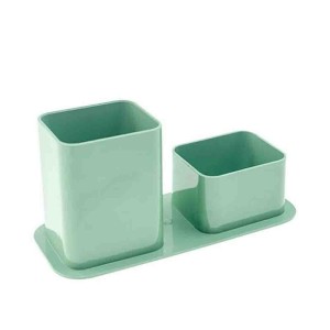 Porta Canetas e Clips DelloColor Verde Pastel