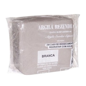 ARGILA ESCOLAR BRANCA 1KG