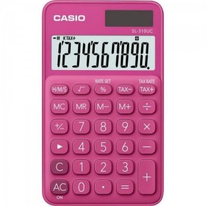 CALCULADORA CASIO DE BOLSO 10 DÍGITOS SL-310UC-GN - ROSA