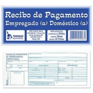RECIBO DE PAGAMENTO EMPREGADO(A)  DOMÉSTICA 50FLS REF.1003-5 TAMOIO