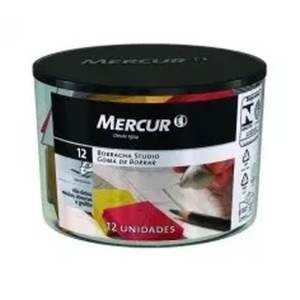 BORRACHA MERCUR STUDIO LIMPA TIPO CINZA