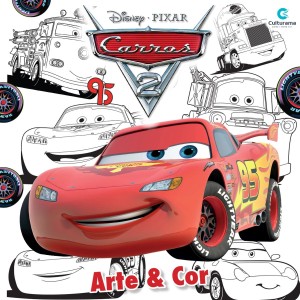 LIVRO INFANTIL COLORIR CARROS DISNEY - ARTE E COR CULTURAMA
