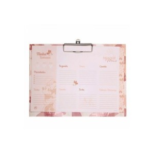 Prancheta Com Planner Semanal DAC Minnie Mouse 12 Folhas 3443