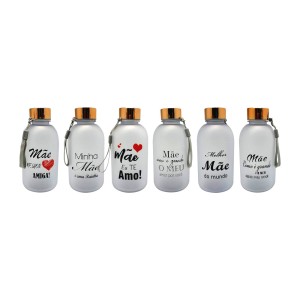 GARRAFA DE PLASTICO 600ML MÃE- REF HG79056