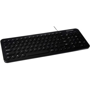 TECLADO MULTIMIDIA TEC REDONDAS PR - REF TC234