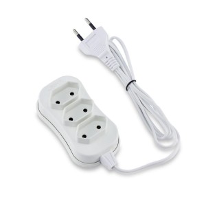 Extensão Forceline 3 Tomadas 2P 10A 3 M Branco