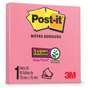 POST-IT 654 76X76 PINK C/90 FLS