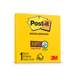 POST-IT 654 76X76 AMARELO SOL 90FLS - REF HB004650253