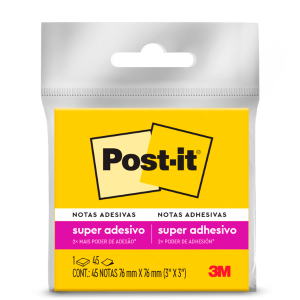 POST-IT 654 76X76 AMARELO NEON C/45 FLS 3M HB004399398