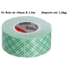 FITA DUPLA FACE FIXA FORTE 19MMX1,5M HB004661813