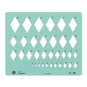 GABARITO DESENHO LOSANGOS MOD.D-18 TRIDENT