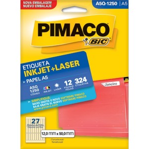 ETIQUETA INKJET + LASER A5Q-1250 PIMACO