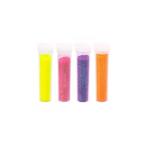 GLITTER SHAKER NEON 7G C/4 CORES - REF GL0500