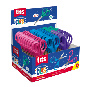 TESOURA ESCOLAR TRIS CLASS 13 CM - REF 601588