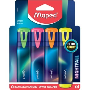 MARCA TEXTO NIGHTFALL C/4 CORES MAPED - REF 740700