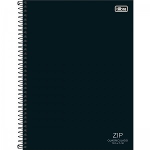 CADERNO UNIV. QUADRICULADO 1X1 ZIP 80FLS - REF 341738