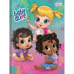 CADERNO BROCHURA 1/4 CD. BABY ALIVE 80FLS - REF 310409