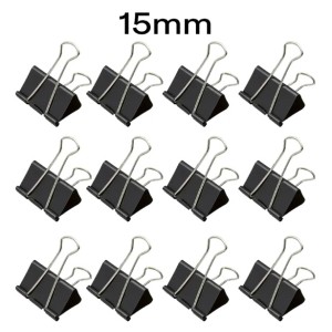 CLIPES PARA PAPEL BINDER CLIP 15MM C/12 UNID. BRW