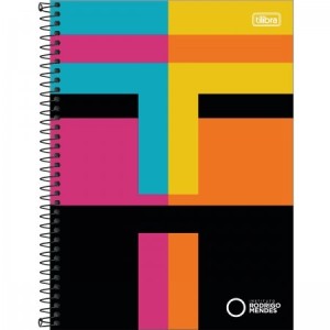 CADERNO UNIVERSITÁRIO C.D 80FLS TILIBRA RODRIGO MENDES