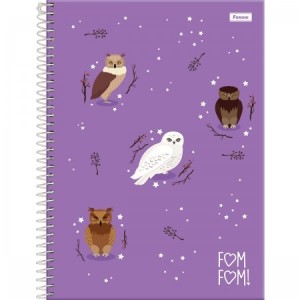 CADERNO UNIVERSITÁRIO C.D 80FLS FORONI FOM FOM REF.316530-1