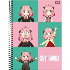 CADERNO UNIVERSITÁRIO C.D 80FLS FORONI SPY X FAMILY