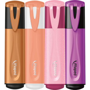 CANETA MARCA TEXTO MAPED FLUOPEPS C/4 TEMAS REF-740902