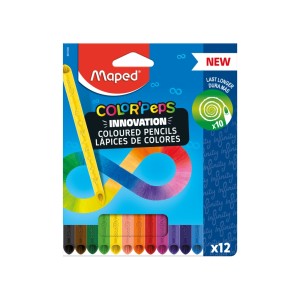 LÁPIS DE COR INFINITO C/12 CORES COLORPEPS MAPED